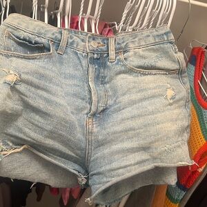 Light wash shorts